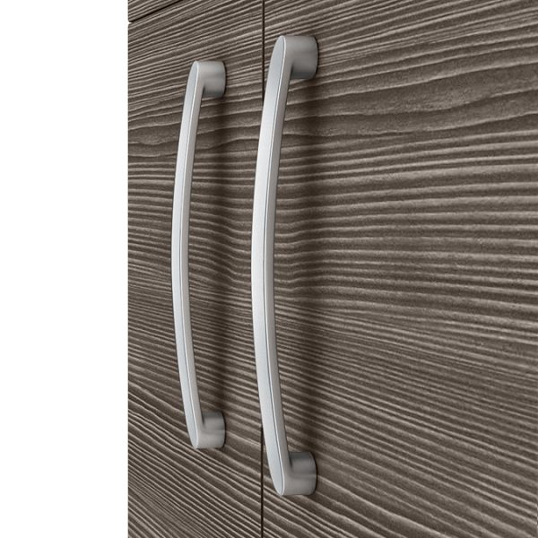 Brooklyn 500mm Grey Avola Vanity Unit   Floor Standing 2 Door Unit - Image 4