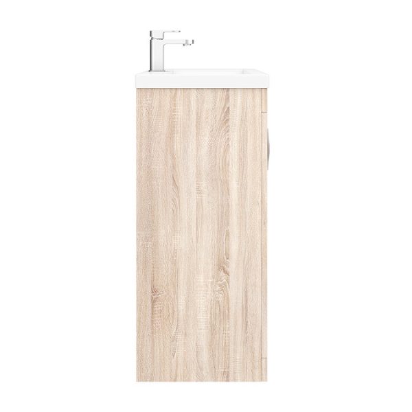 Brooklyn 500mm Natural Oak Vanity Unit   Floor Standing 2 Door Unit - Image 2