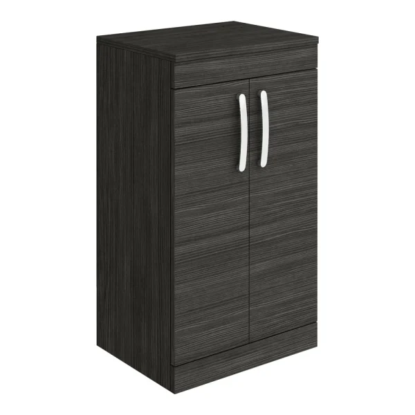 Brooklyn Floor Standing Countertop Vanity Unit   Black   505mm