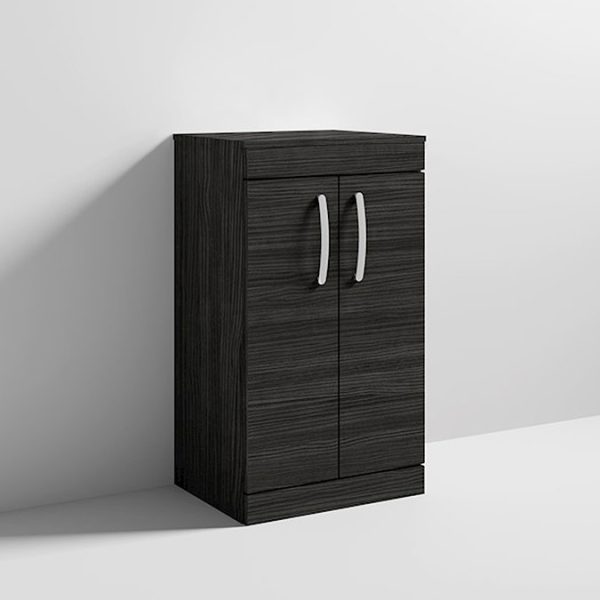 Brooklyn Floor Standing Countertop Vanity Unit   Black   505mm - Image 2