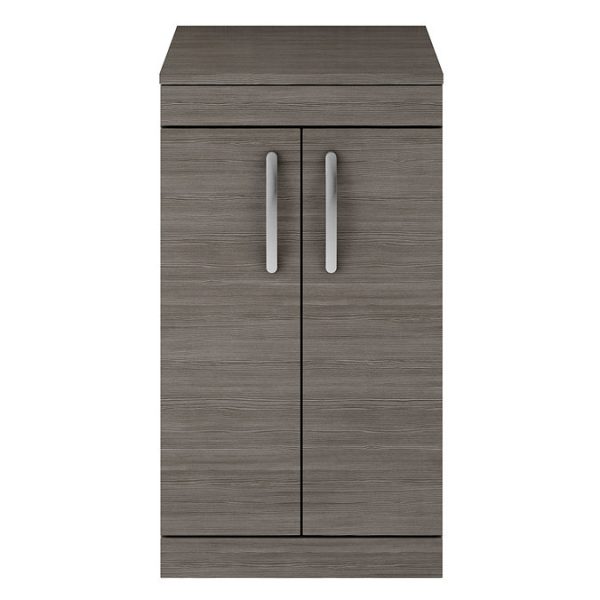 Brooklyn Floor Standing Countertop Vanity Unit   Grey Avola   505mm with Chrome Handles - Image 4