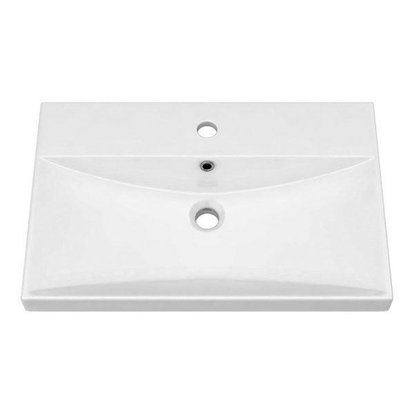 Brooklyn 600 Black Floor Standing Vanity Unit with Thin Edge Basin - Image 3