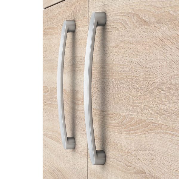 Brooklyn 600mm Natural Oak Vanity Unit   Floor Standing 2 Door Unit - Image 5