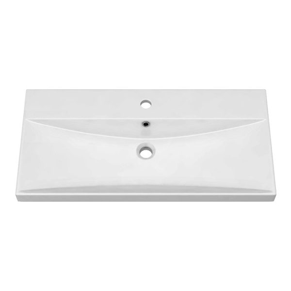Brooklyn 800 Grey Avola Floor Standing Vanity Unit with Thin Edge Basin - Image 3