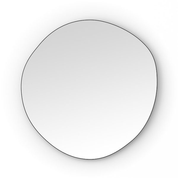 Arezzo 800 x 773mm Organic Mirror   Matt Black - Image 4