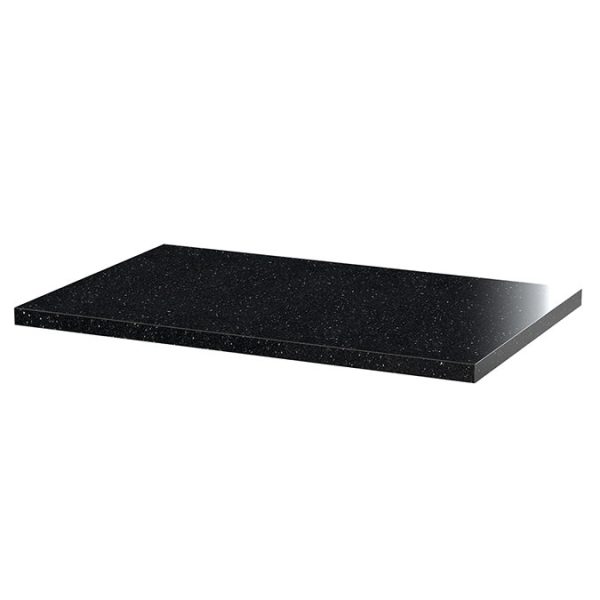 Hudson Reed Urban 600mm Satin Grey Vanity Unit   Wall Hung 2 Drawer Unit with Black Worktop - Image 2