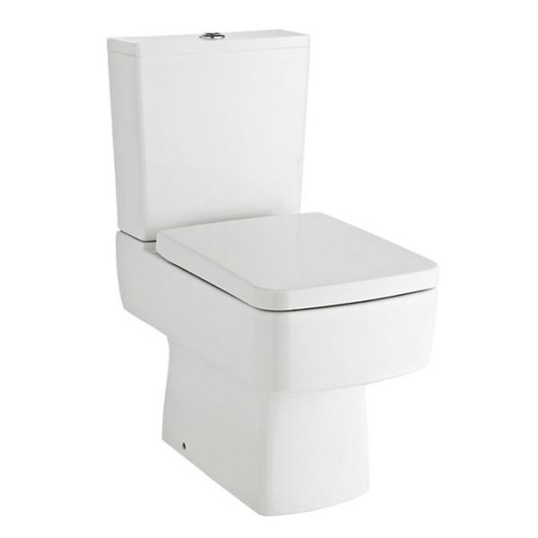 Bliss Close Coupled Square Toilet + Soft Close Seat - Image 3