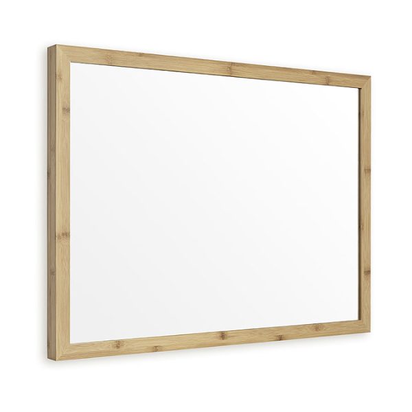 EcoDelux 600 x 800mm Bamboo Frame Rectangular Mirror - Image 2