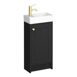 Bromley Black Cloakroom Vanity Unit 400mm