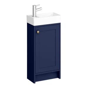 Bromley Blue Cloakroom Vanity Unit   400mm