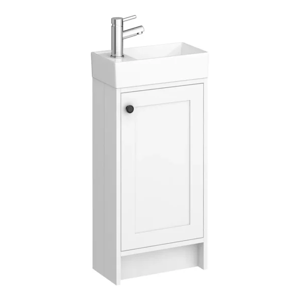 Bromley White Cloakroom Vanity Unit   400mm