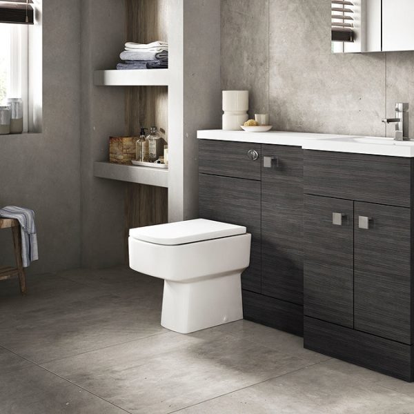 Brooklyn Squared Back to Wall Pan with Seat - Image 3