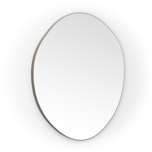 Arezzo 800 x 773mm Organic Mirror   Brushed Bronze