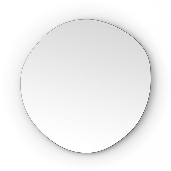 Arezzo 800 x 773mm Organic Mirror   Brushed Bronze - Image 4