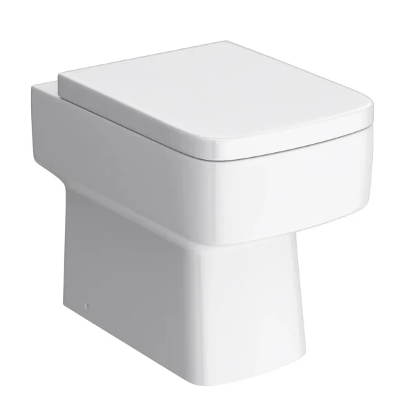 Brooklyn Squared Back to Wall Pan with Seat