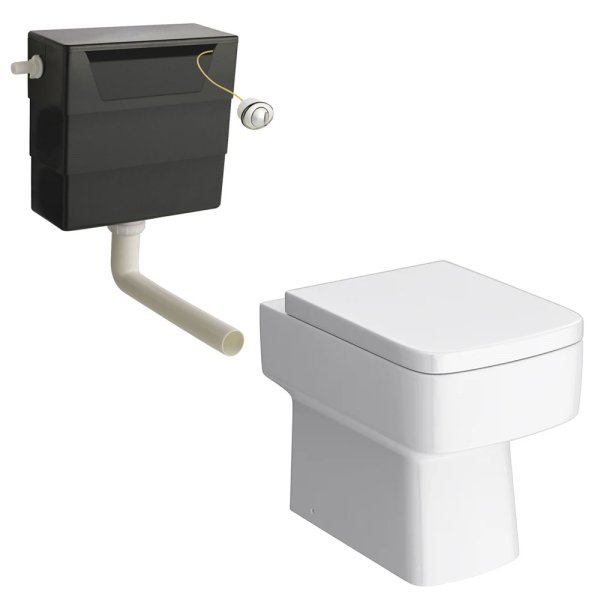 Nuie Bliss Square Back to Wall Pan incl. Concealed Cistern