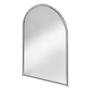 Burlington Arched Mirror with Chrome Frame