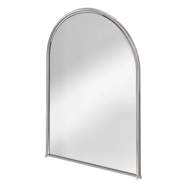 Burlington Arched Mirror with Chrome Frame