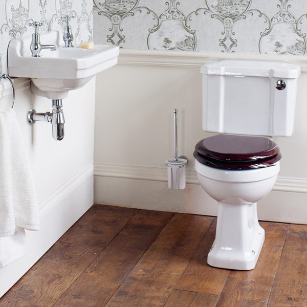 Burlington Cloakroom Slimline Toilet   Button Flush - Image 2
