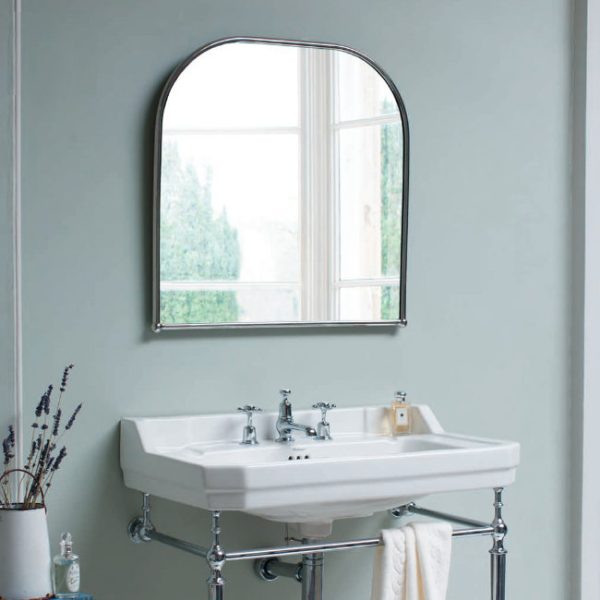 Burlington Curved Mirror with Chrome Frame   700x700mm - Image 2