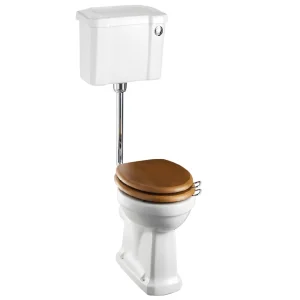 Burlington Low Level WC   44cm Slimline Cistern   Button Flush