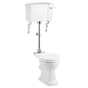 Burlington Medium Level Toilet   White Ceramic