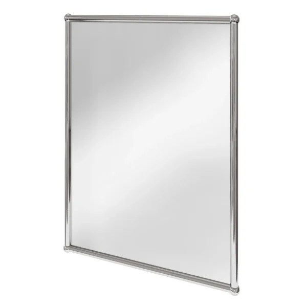 Burlington Rectangular Mirror with Chrome Frame