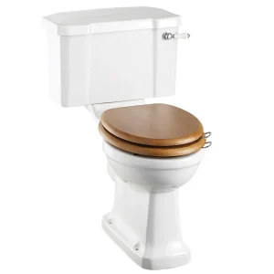 Burlington Regal Close Coupled Traditional Toilet   Ceramic Lever Flush