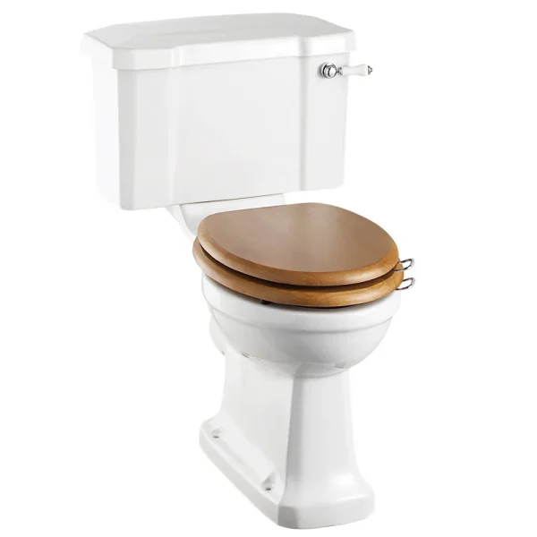 Burlington Regal Close Coupled Traditional Toilet   Ceramic Lever Flush