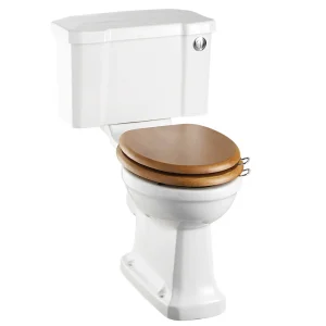 Burlington Regal Close Coupled Traditional Toilet   Push Button Flush