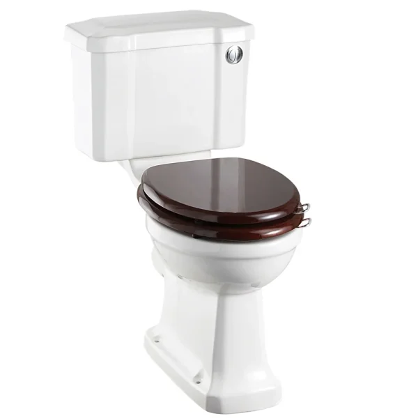 Burlington Regal Slimline Close Coupled Traditional Toilet   Button Flush