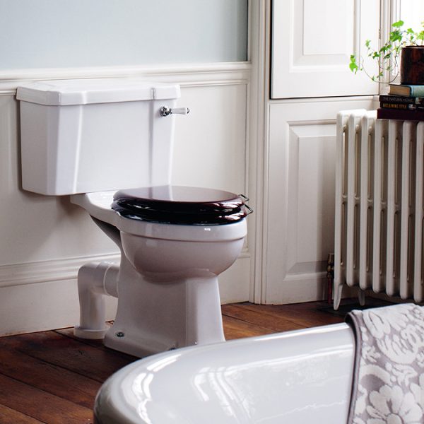 Burlington Regal Slimline Close Coupled Traditional Toilet   Ceramic Lever Flush - Image 2