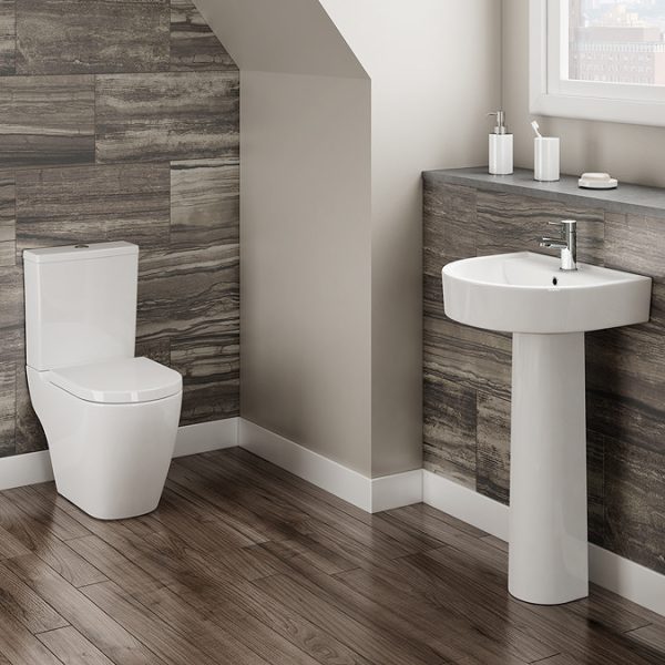 Bianco Close Coupled Modern Toilet + Soft Close Seat - Image 4
