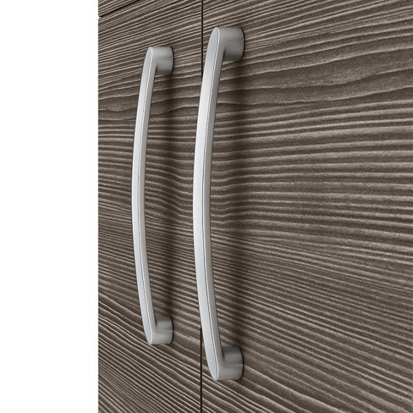 Brooklyn 500mm Grey Avola 2 Door Wall Hung Vanity Unit - Image 4