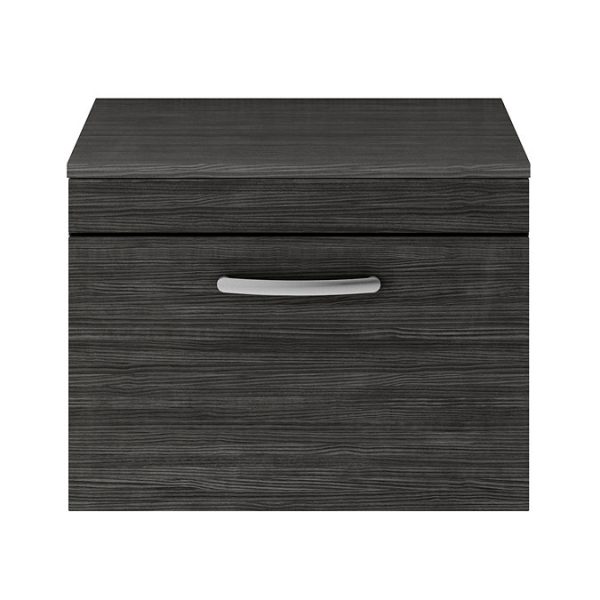 Brooklyn Wall Hung Countertop Basin Unit   Black   605mm incl. Basin - Image 2