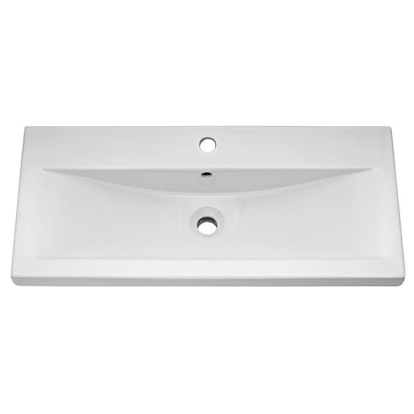 Brooklyn 800mm Grey Avola 2 Drawer Wall Hung Vanity Unit - Image 3