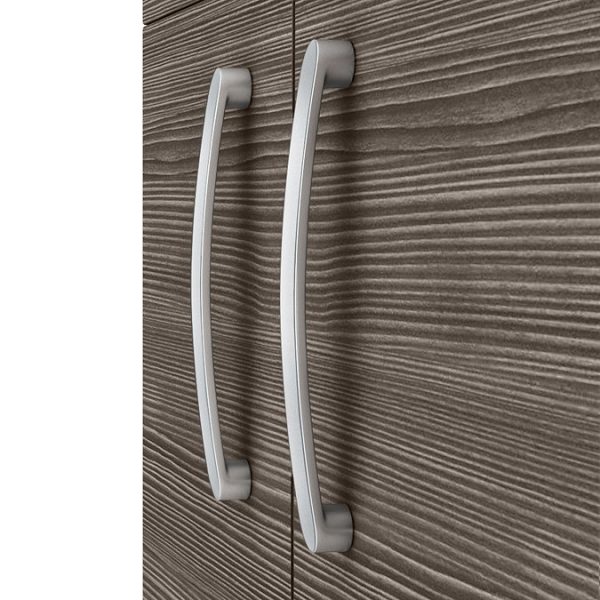 Brooklyn 800mm Grey Avola 2 Door Wall Hung Vanity Unit - Image 3