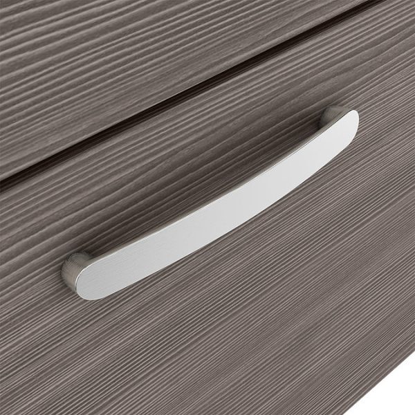 Brooklyn 500mm Grey Avola Wall Hung Vanity Unit   Single Drawer - Image 5