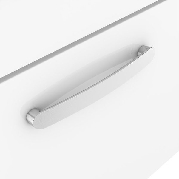 Brooklyn 500mm Gloss White Wall Hung 1 Drawer Vanity Unit - Image 5
