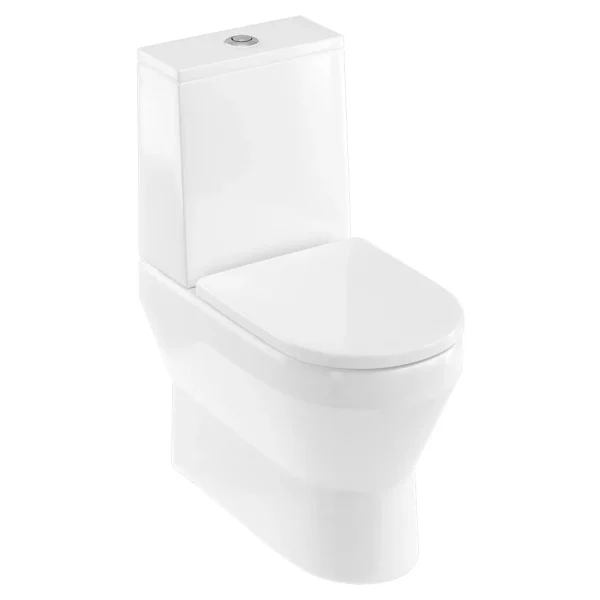 Britton Bathrooms Curve2 Rimless Close Coupled Back to Wall Toilet + Soft Close Seat