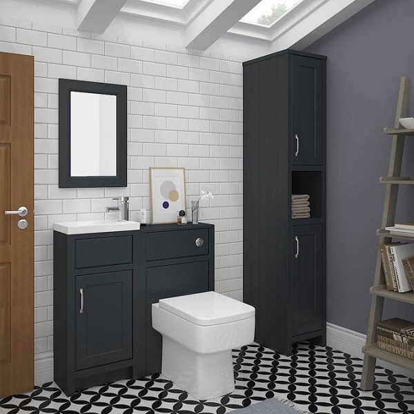 Chatsworth Traditional Graphite Small Vanity   400mm Wide - Image 3