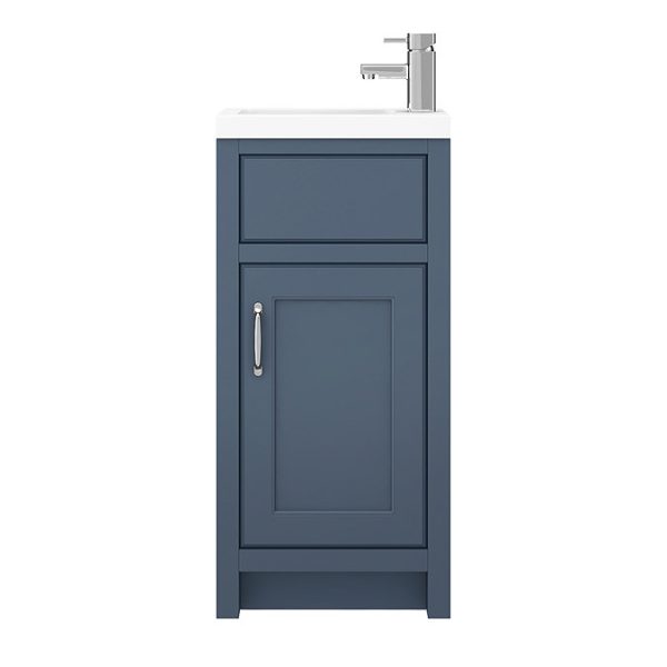 Chatsworth Traditional Blue Small Vanity   400mm Wide - Image 6