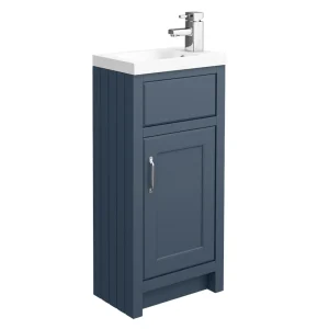 Chatsworth Traditional Blue Small Vanity   400mm Wide