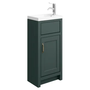 Chatsworth Traditional Green Small Vanity   400mm Wide