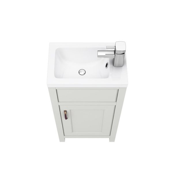 Chatsworth Traditional Grey Small Vanity   400mm Wide - Image 5