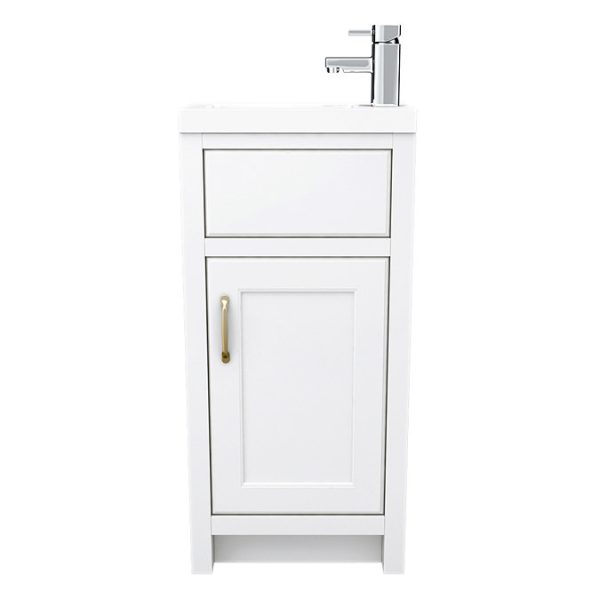 Chatsworth Traditional White Small Vanity   400mm Wide - Image 6