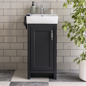 Chatsworth Traditional Graphite Vanity   425mm Wide