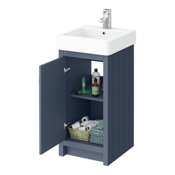 Chatsworth Traditional Blue Vanity   425mm Wide - Image 5