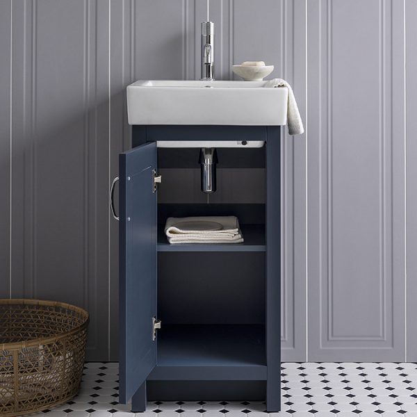 Chatsworth Traditional Blue Vanity   425mm Wide - Image 4