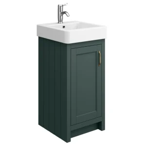 Chatsworth Traditional Green Vanity   425mm Wide